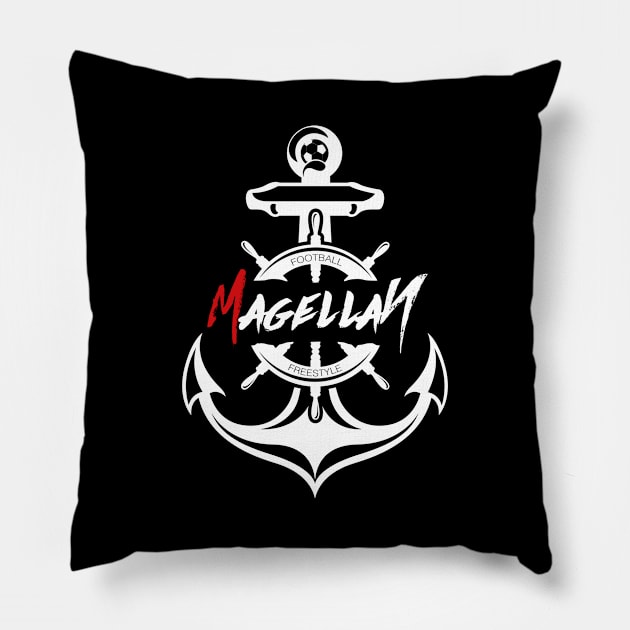 Anchor Black Pillow by mgstuff