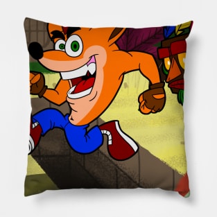 Crash Bandicoot Cartoon Pillow