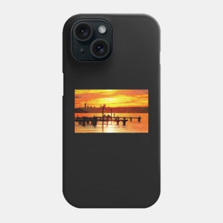 Happy Sunset Dock Dancer in Kirkland Phone Case