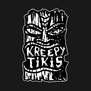 Kreepy Tikis Black and White Logo T-Shirt