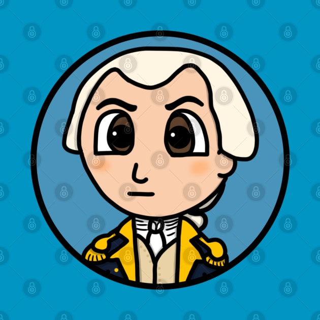 Patriot Portrait - Chibi Nathanael Greene (Small Version) by Aeriskate