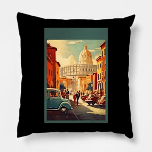 Vintage Travel Poster of the Italy Pillow