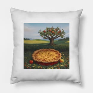 Apple Pie Cafe Coffee Art Picture Kawaii Beautiful Sweet Pillow