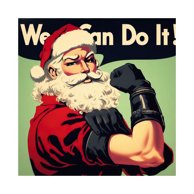 We Can Do It! Buff Leather Santa by SNAustralia