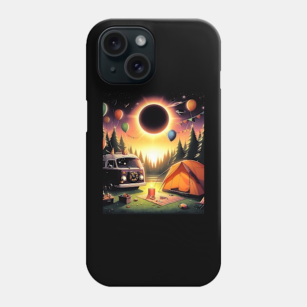 Camping Solar Eclipse My First Total Solar Eclipse Birthday Phone Case by click2print