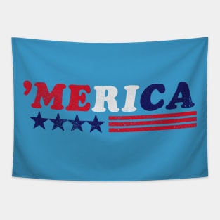 Merica. Vintage Distressed 4th of July Shirt Tapestry