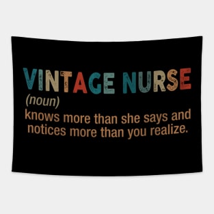 Vintage Nurse Noun Definition Tapestry