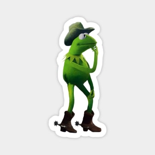 Cowboy Kermit-Color Sketch Magnet