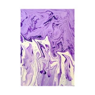 Purple and cream pour T-Shirt