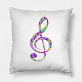 Psychedelic Music note 3 Pillow