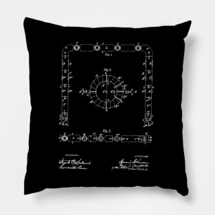 loaded electric circuit Vintage Patent Drawing Pillow