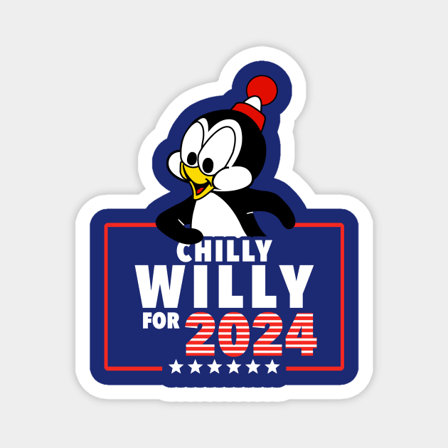 Chilly Willy USA President - Woody Woodpecker Magnet by LuisP96