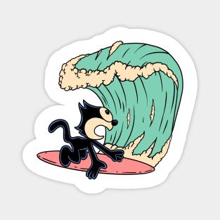 Big Wave Attack Felix the Cat Magnet