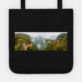 Misty Jamison Valley panorama Tote