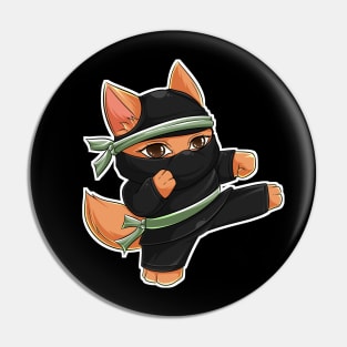 Ninja Cat Pin