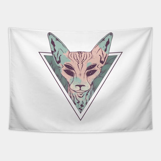 mystic sphynx Tapestry by Jess Adams