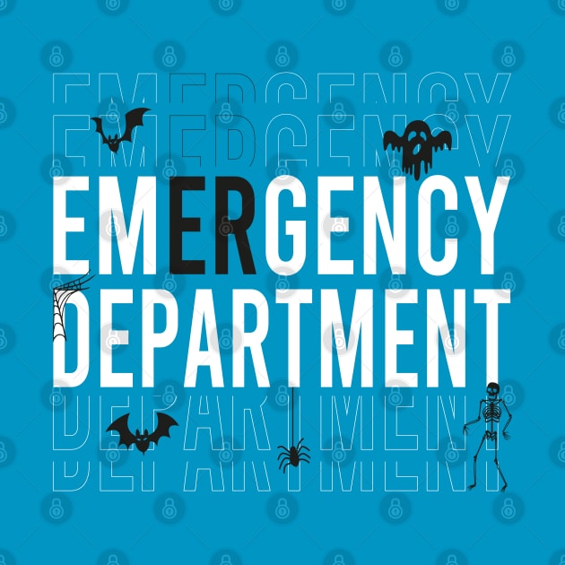 Er Nurse Halloween Spooky Emergency Department by WildFoxFarmCo