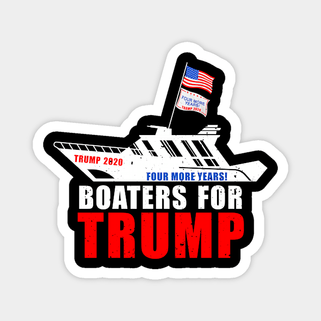 Boaters For Trump 2024 Magnet by PaulAksenov