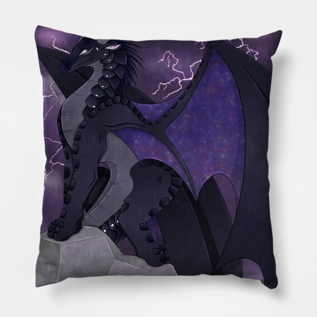 Darkstalker - Wings of Fire Pillow by giratina13