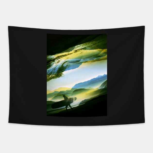 Sunny Surf Tapestry by stohitro