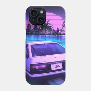 AE86 sunset Phone Case