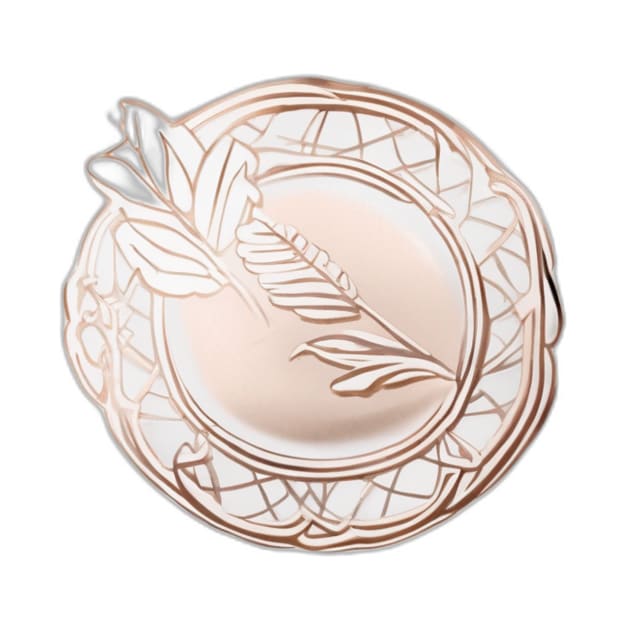 Elegant Rose Gold Botanical Emblem No. 781 by cornelliusy