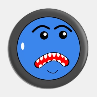Mr Angry Blue Ball Pin
