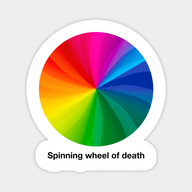 Spinning wheel of death Apple Mac TeePublic