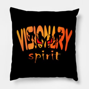 Visionary Spirit Vintage Eyes Dark Shadows Pillow