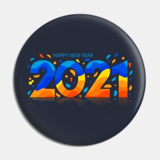 Happy New Year 2021 Pin