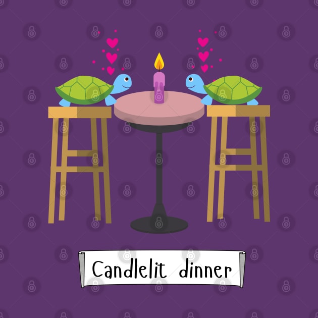 Candlelit Dinner for Tortoises by Cosmic Story Designer