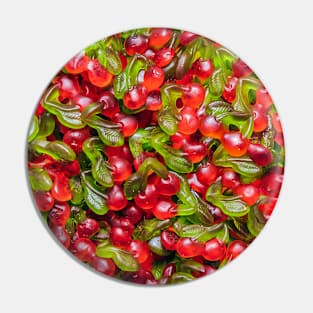 Gummy Cherries Candy Photograph Pin