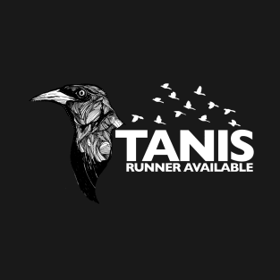 Tanis Grackle (white letters) by Gareth A. Hopkins (grthink) T-Shirt