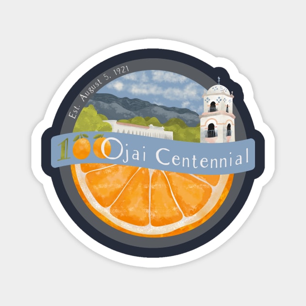 100 Years Ojai Valley Centennial Logo Magnet by MSBoydston