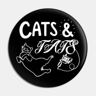 Cats And Ats Funny Cat , Cool Cat , Attoo Lover Pin