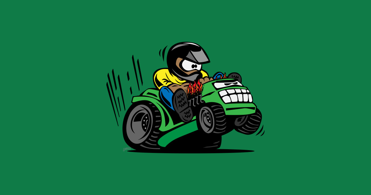 Lawn Mower Racing >> Racing Lawn Mower Tractor Cartoon - Lawn Mower - Sticker | TeePublic Lawn Mower Racing >> Racing Lawn Mower Tractor Cartoon - Lawn Mower - Sticker | TeePublic