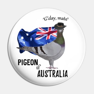 Pigeon of Australia Greeting Pin