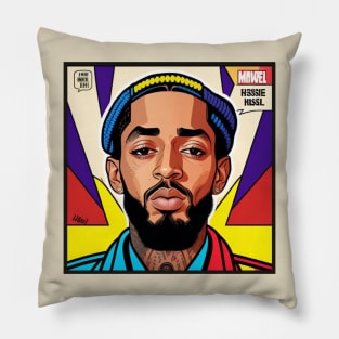 Pop Art Nipsey Vinyl Album Cover Pillow