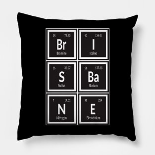 Brisbane City Table of Elements Pillow