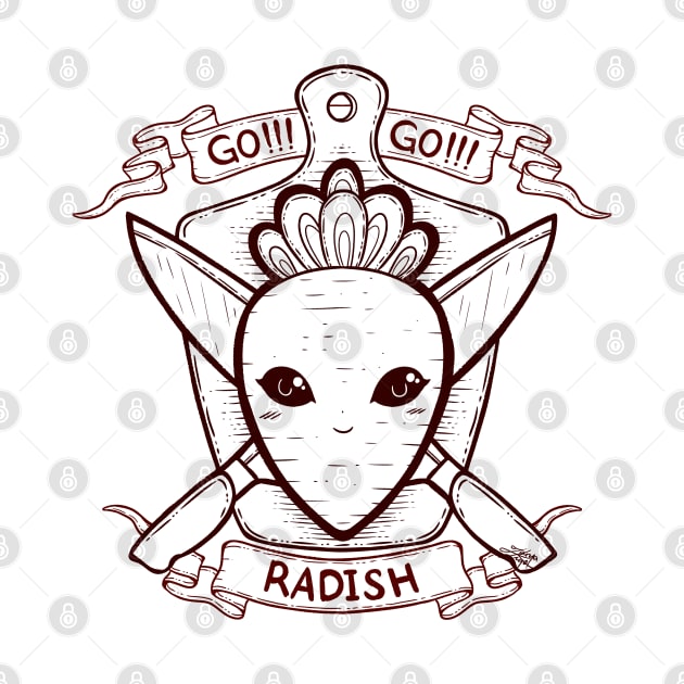 Radish and Knife Coat of Arms by zarya_kiqo