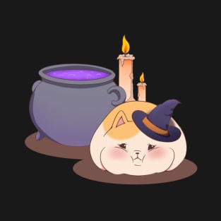 FFXIV - Halloween Witch Fat Cat T-Shirt