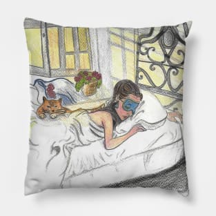 Breakfast at Tiffany's Drawing Pillow