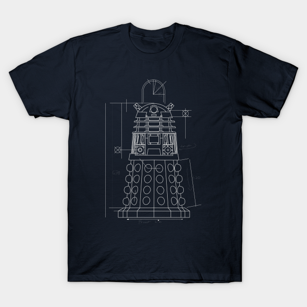 Doctor Who Dalek Blueprint TV SHOW - Doctor Who - T-Shirt
