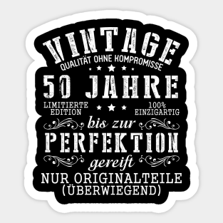 50 Jahre Alt Stickers Teepublic