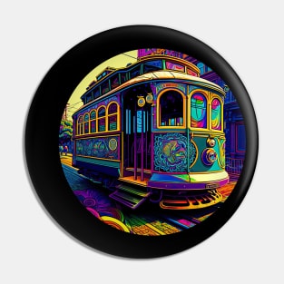 San Francisco Cable Car v1 round (no text) Pin