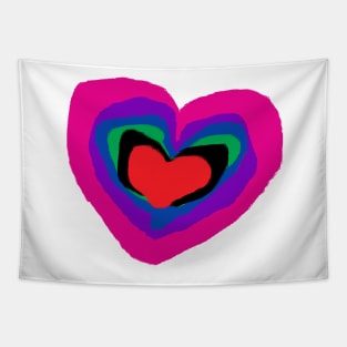 RainBow Heart #TPArtDecoContest Tapestry