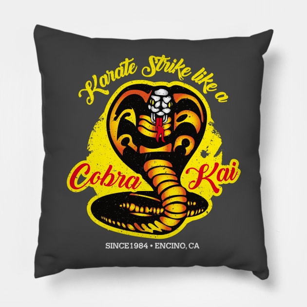 Cobra Kai Karate Pillow by RedSheep