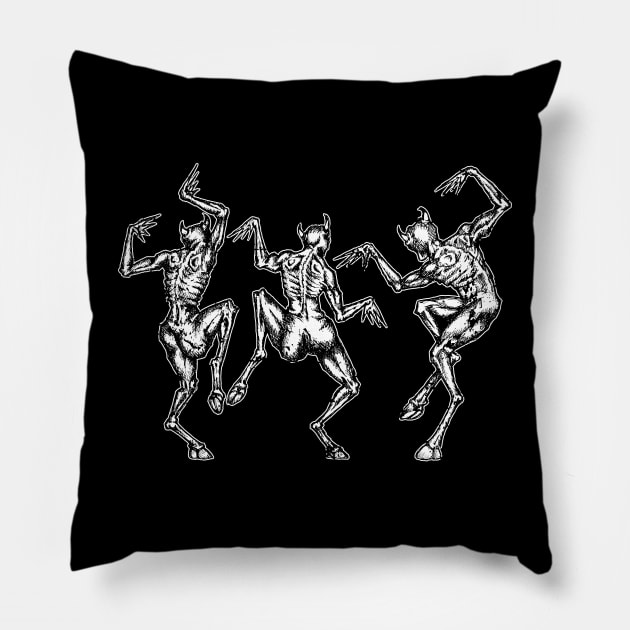 Dance With The Devil Pillow by Kushteez