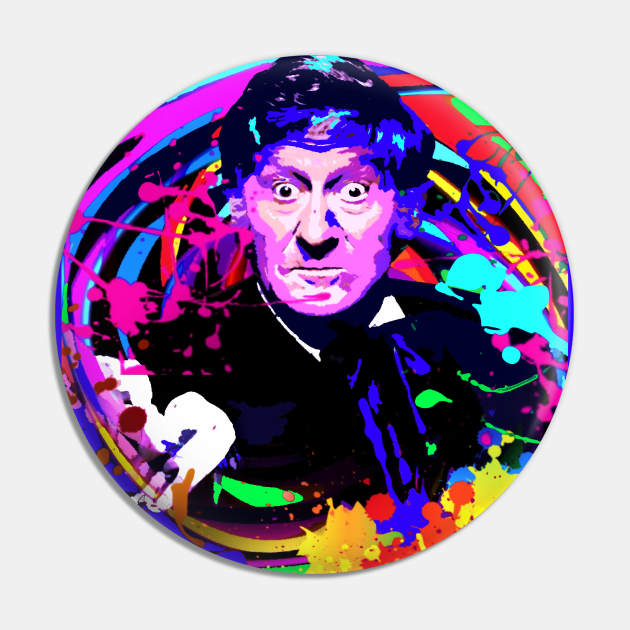 swirl 3rd Doctor Pin by EnceladusWaters