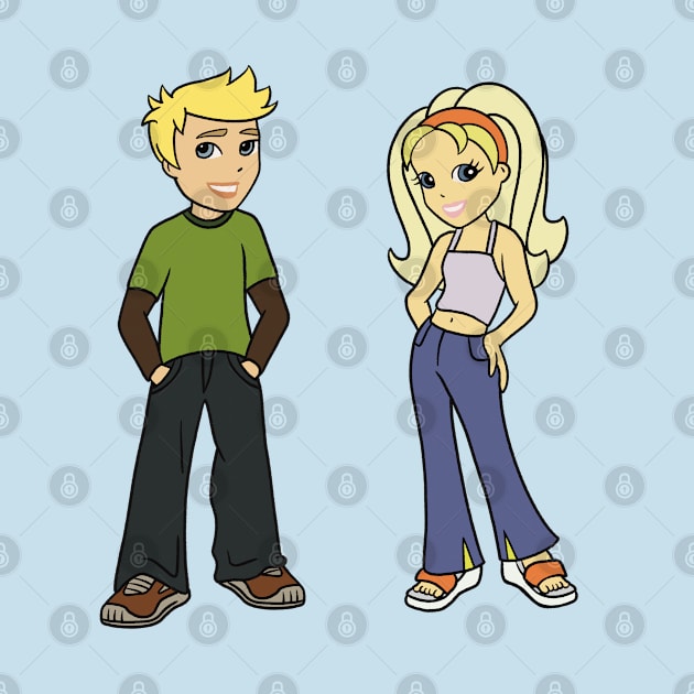 Polly Pocket and Rick by daniasdesigns